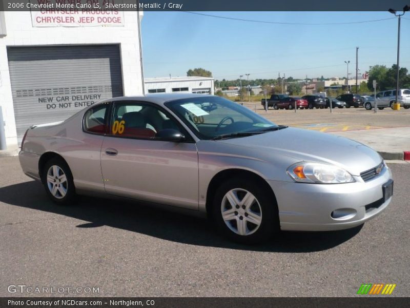 Silverstone Metallic / Gray 2006 Chevrolet Monte Carlo LS