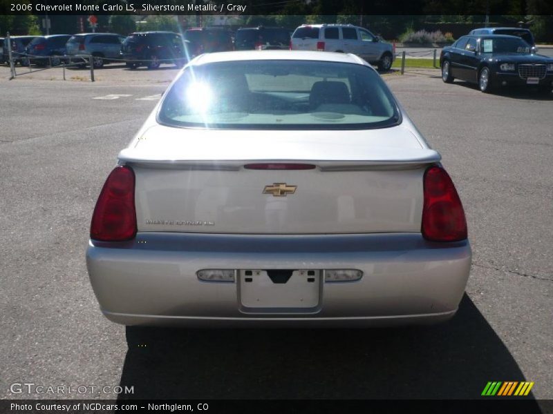 Silverstone Metallic / Gray 2006 Chevrolet Monte Carlo LS