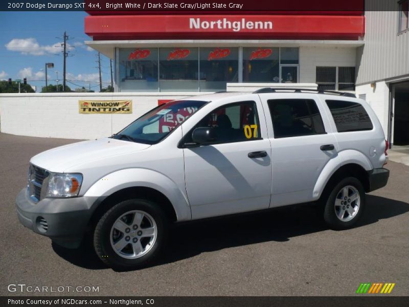Bright White / Dark Slate Gray/Light Slate Gray 2007 Dodge Durango SXT 4x4
