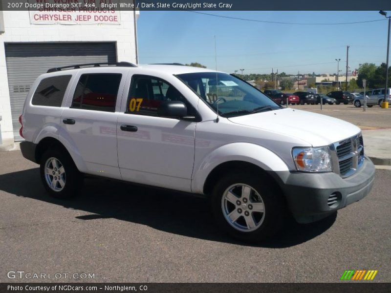 Bright White / Dark Slate Gray/Light Slate Gray 2007 Dodge Durango SXT 4x4