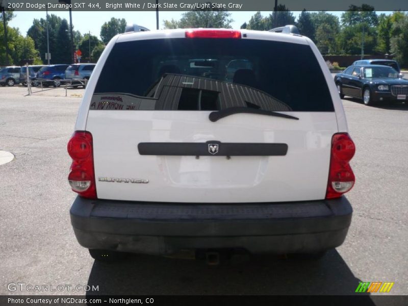 Bright White / Dark Slate Gray/Light Slate Gray 2007 Dodge Durango SXT 4x4