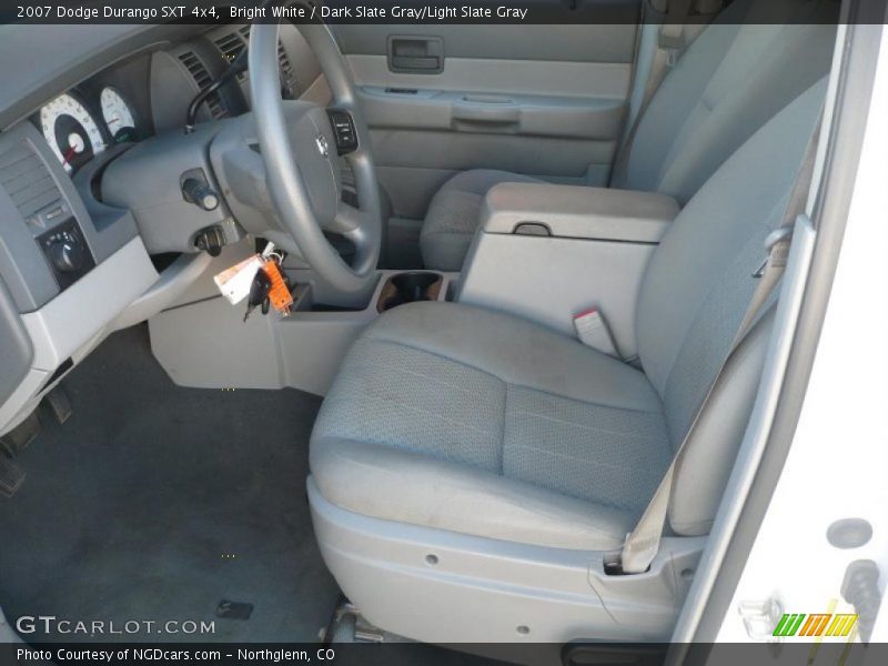 Bright White / Dark Slate Gray/Light Slate Gray 2007 Dodge Durango SXT 4x4