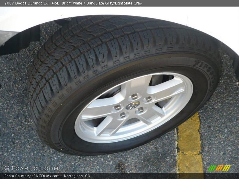 Bright White / Dark Slate Gray/Light Slate Gray 2007 Dodge Durango SXT 4x4