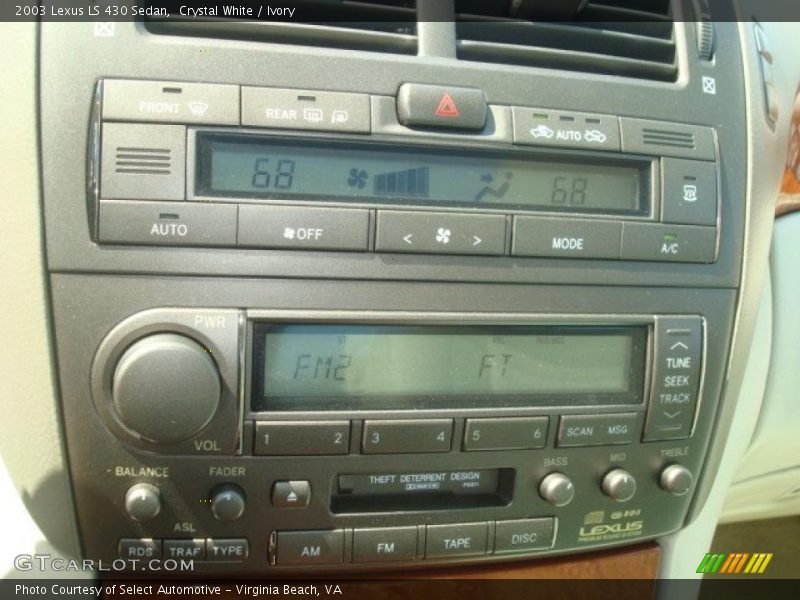 Crystal White / Ivory 2003 Lexus LS 430 Sedan