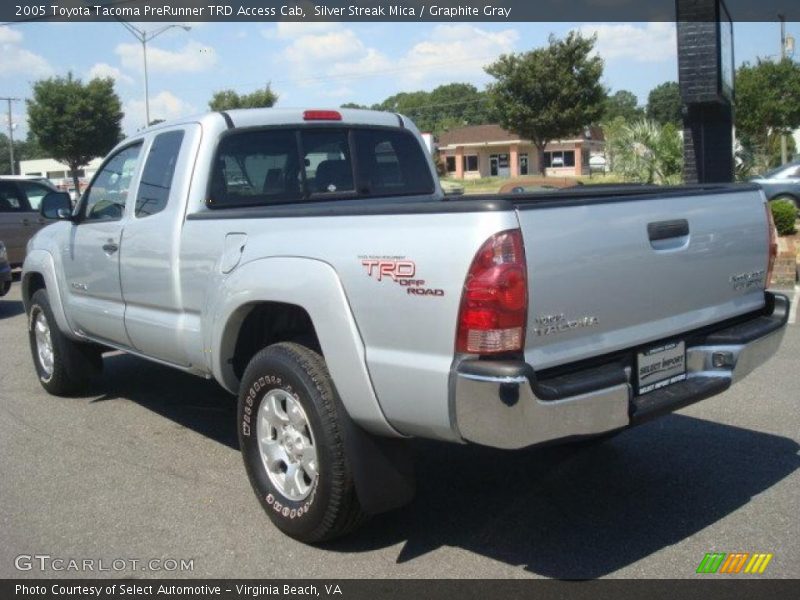 Silver Streak Mica / Graphite Gray 2005 Toyota Tacoma PreRunner TRD Access Cab