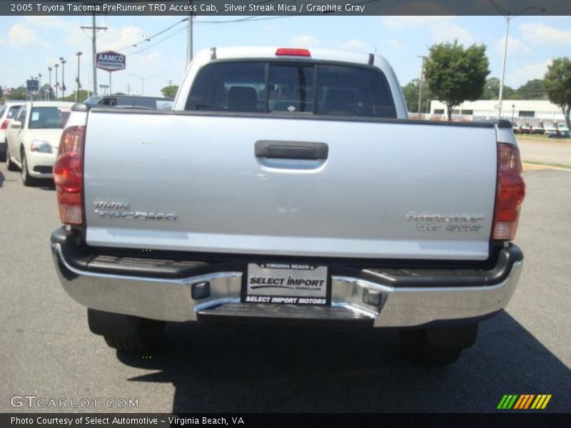 Silver Streak Mica / Graphite Gray 2005 Toyota Tacoma PreRunner TRD Access Cab