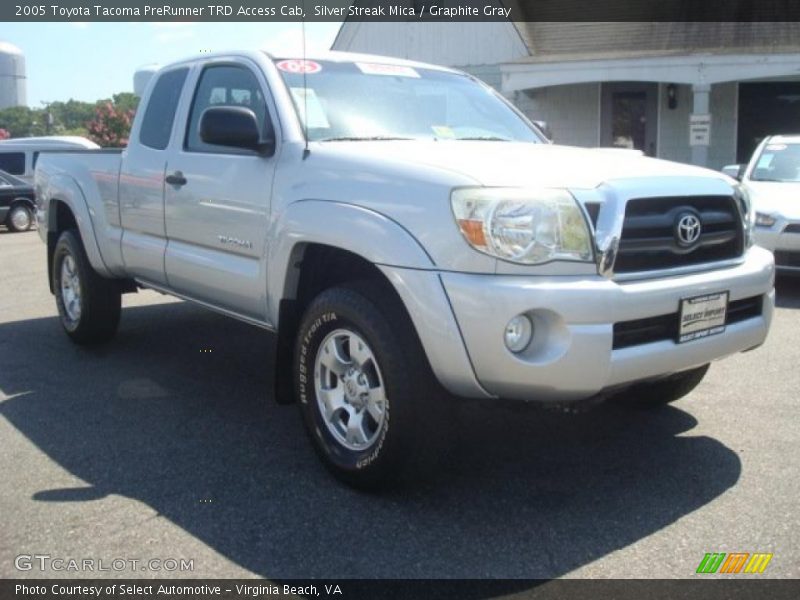 Silver Streak Mica / Graphite Gray 2005 Toyota Tacoma PreRunner TRD Access Cab