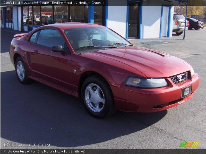 Redfire Metallic / Medium Graphite 2003 Ford Mustang V6 Coupe
