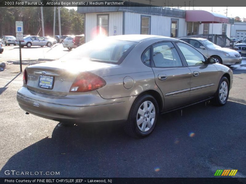 Arizona Beige Metallic / Medium Parchment 2003 Ford Taurus LX