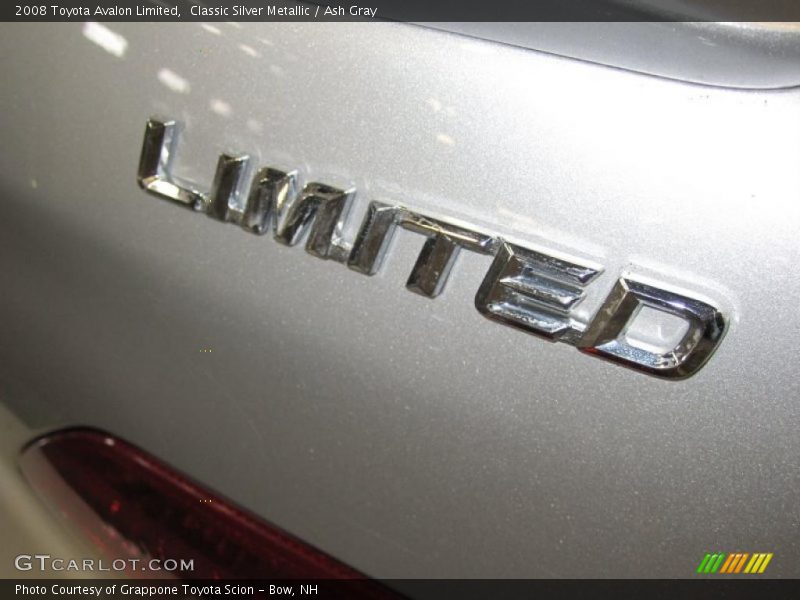 Classic Silver Metallic / Ash Gray 2008 Toyota Avalon Limited