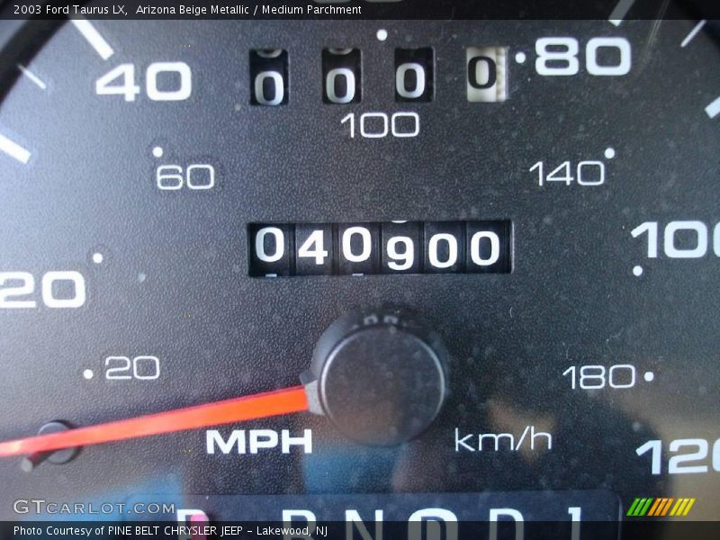 Arizona Beige Metallic / Medium Parchment 2003 Ford Taurus LX