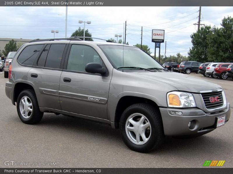Steel Grey Metallic / Light Gray 2005 GMC Envoy SLE 4x4