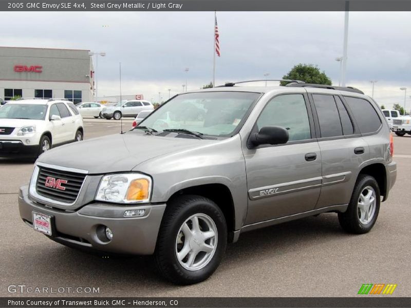 Steel Grey Metallic / Light Gray 2005 GMC Envoy SLE 4x4