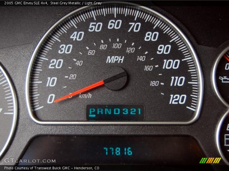 Steel Grey Metallic / Light Gray 2005 GMC Envoy SLE 4x4