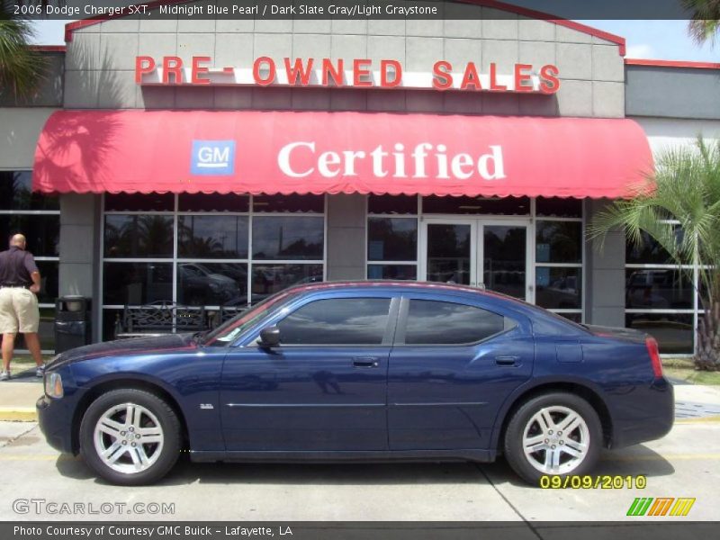 Midnight Blue Pearl / Dark Slate Gray/Light Graystone 2006 Dodge Charger SXT