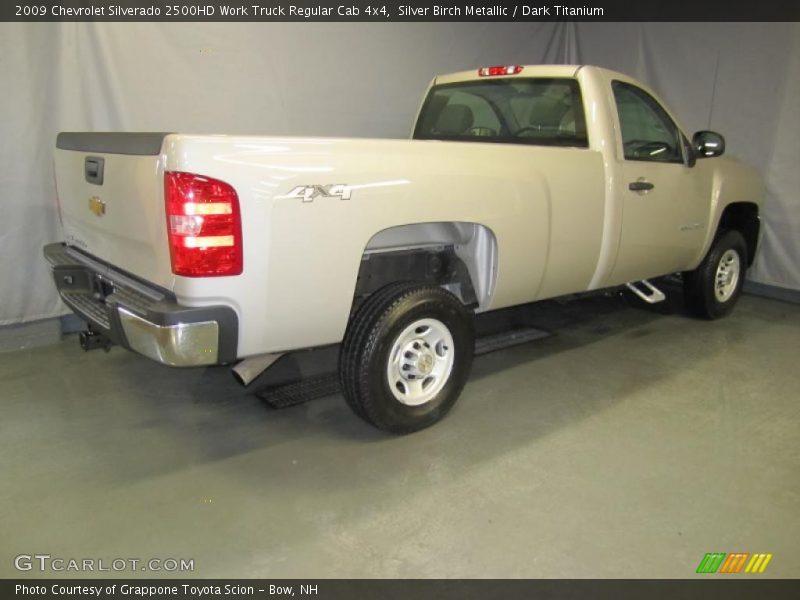 Silver Birch Metallic / Dark Titanium 2009 Chevrolet Silverado 2500HD Work Truck Regular Cab 4x4