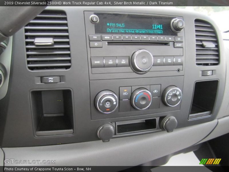 Silver Birch Metallic / Dark Titanium 2009 Chevrolet Silverado 2500HD Work Truck Regular Cab 4x4