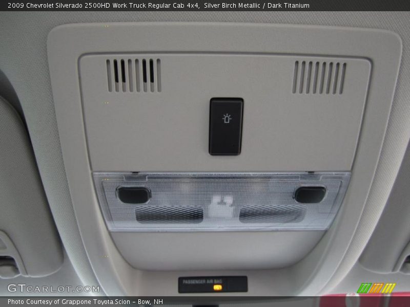 Silver Birch Metallic / Dark Titanium 2009 Chevrolet Silverado 2500HD Work Truck Regular Cab 4x4