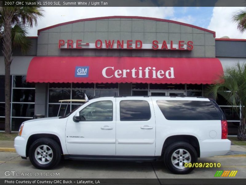 Summit White / Light Tan 2007 GMC Yukon XL 1500 SLE