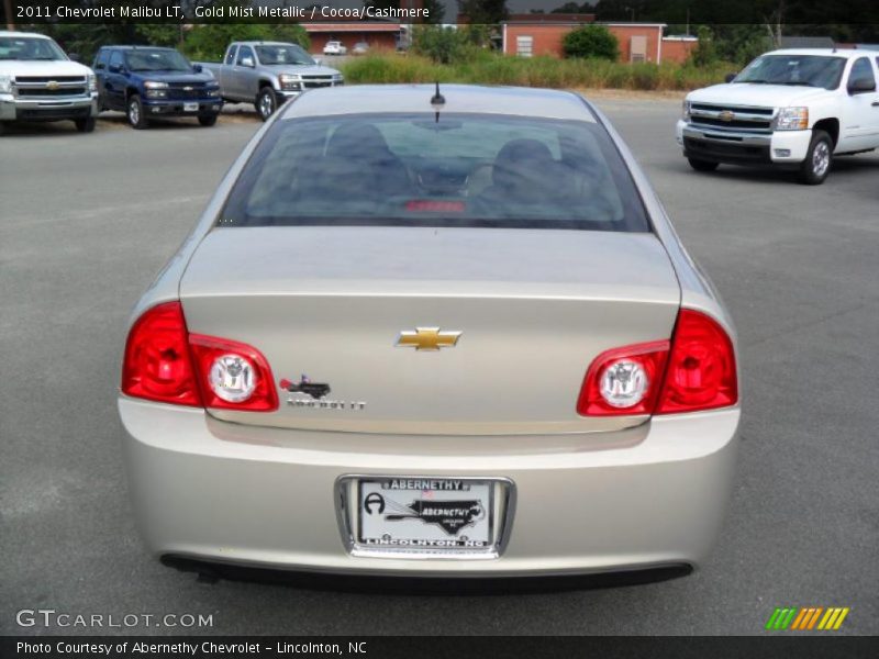 Gold Mist Metallic / Cocoa/Cashmere 2011 Chevrolet Malibu LT