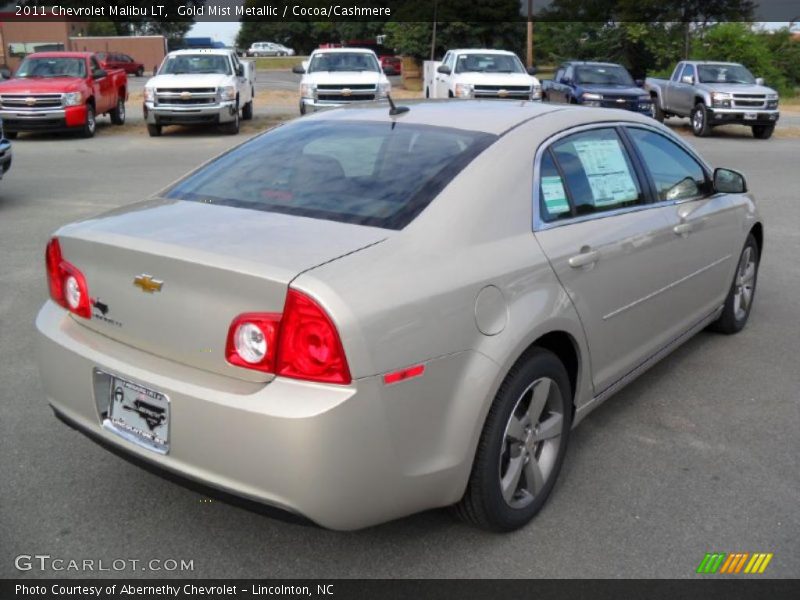 Gold Mist Metallic / Cocoa/Cashmere 2011 Chevrolet Malibu LT