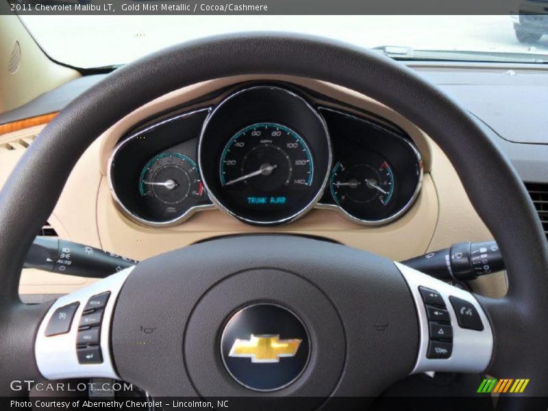 Gold Mist Metallic / Cocoa/Cashmere 2011 Chevrolet Malibu LT