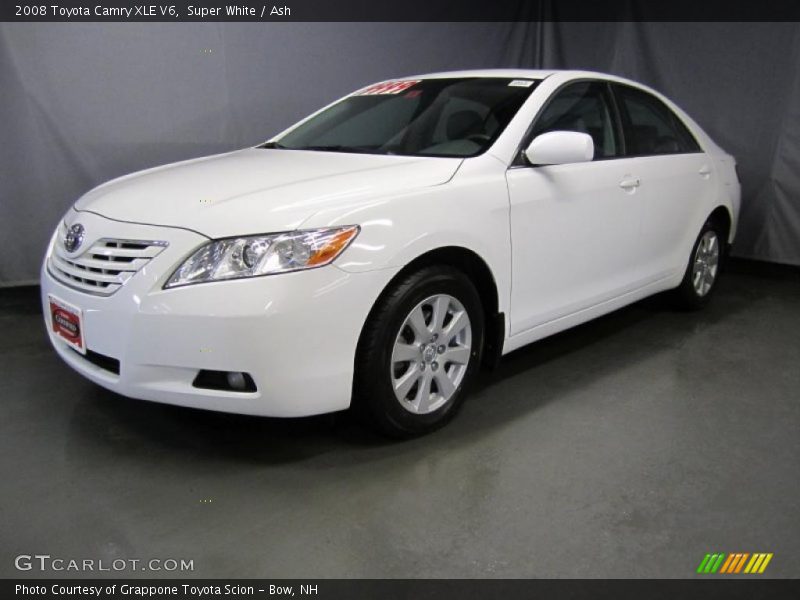 Super White / Ash 2008 Toyota Camry XLE V6
