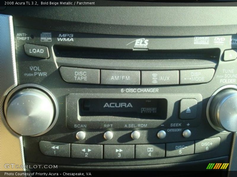 Bold Beige Metallic / Parchment 2008 Acura TL 3.2