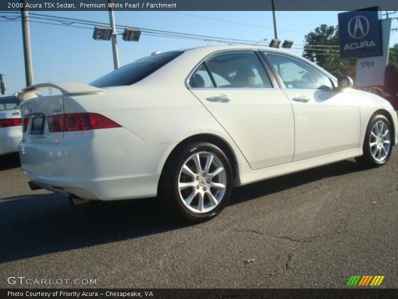 Premium White Pearl / Parchment 2008 Acura TSX Sedan