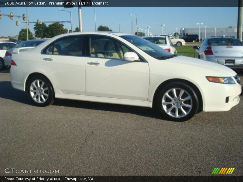 Premium White Pearl / Parchment 2008 Acura TSX Sedan