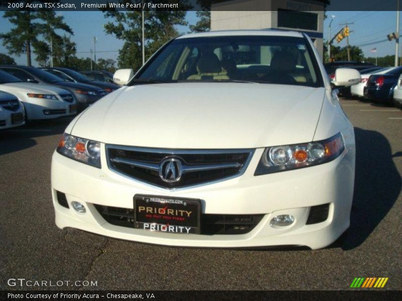Premium White Pearl / Parchment 2008 Acura TSX Sedan