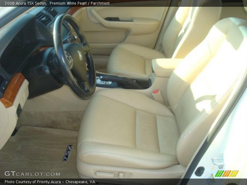 Premium White Pearl / Parchment 2008 Acura TSX Sedan