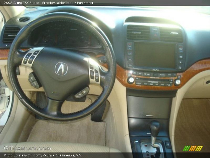 Premium White Pearl / Parchment 2008 Acura TSX Sedan