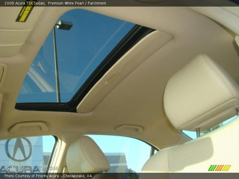 Premium White Pearl / Parchment 2008 Acura TSX Sedan