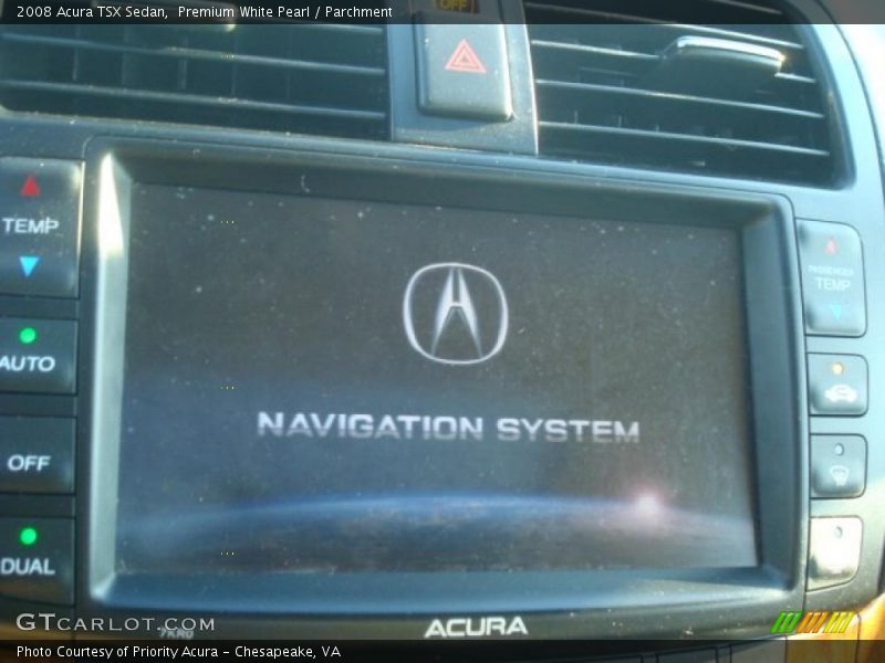 Premium White Pearl / Parchment 2008 Acura TSX Sedan