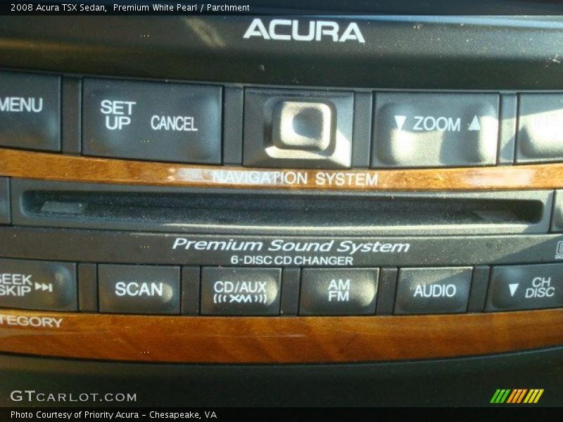 Premium White Pearl / Parchment 2008 Acura TSX Sedan