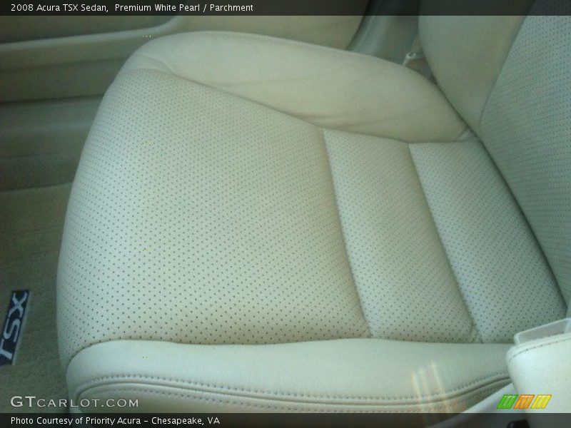 Premium White Pearl / Parchment 2008 Acura TSX Sedan