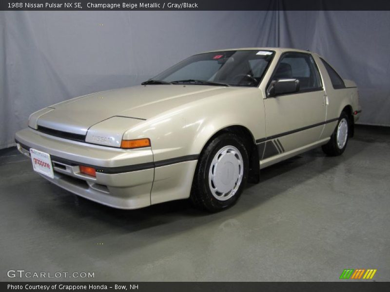 Champagne Beige Metallic / Gray/Black 1988 Nissan Pulsar NX SE