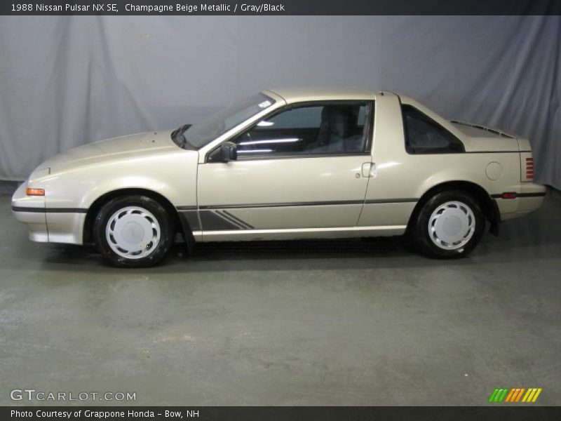Champagne Beige Metallic / Gray/Black 1988 Nissan Pulsar NX SE