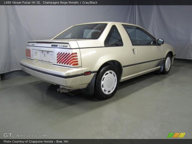Champagne Beige Metallic / Gray/Black 1988 Nissan Pulsar NX SE