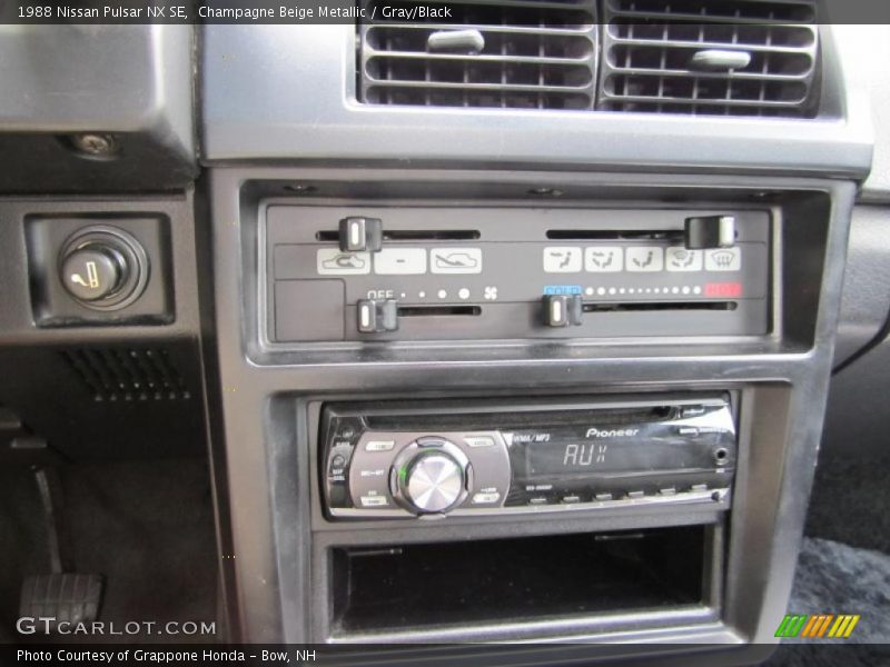 Champagne Beige Metallic / Gray/Black 1988 Nissan Pulsar NX SE