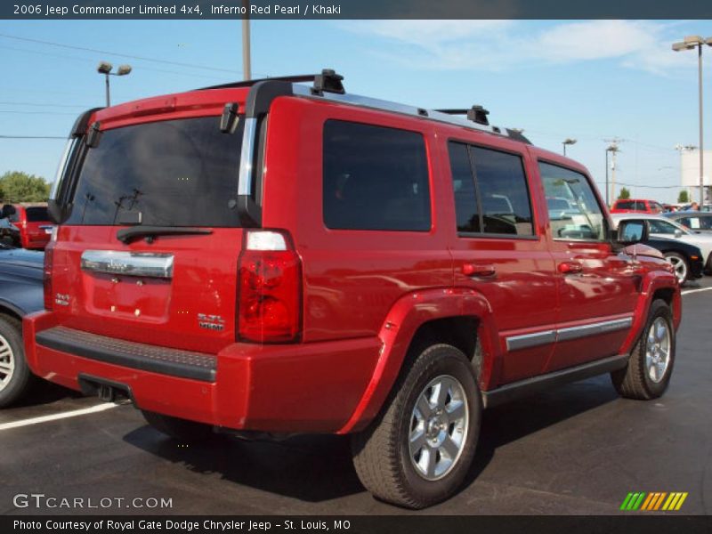 Inferno Red Pearl / Khaki 2006 Jeep Commander Limited 4x4