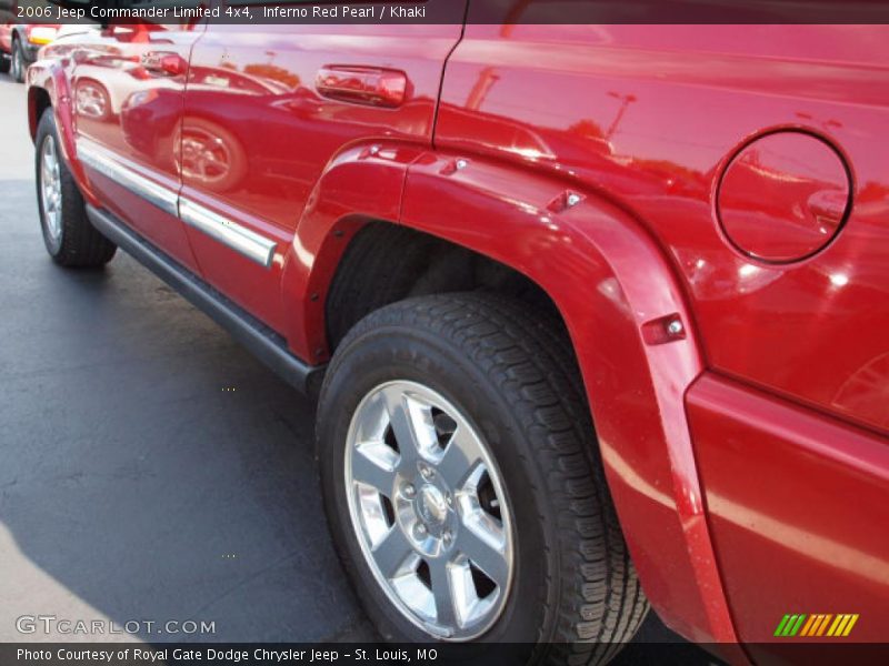 Inferno Red Pearl / Khaki 2006 Jeep Commander Limited 4x4