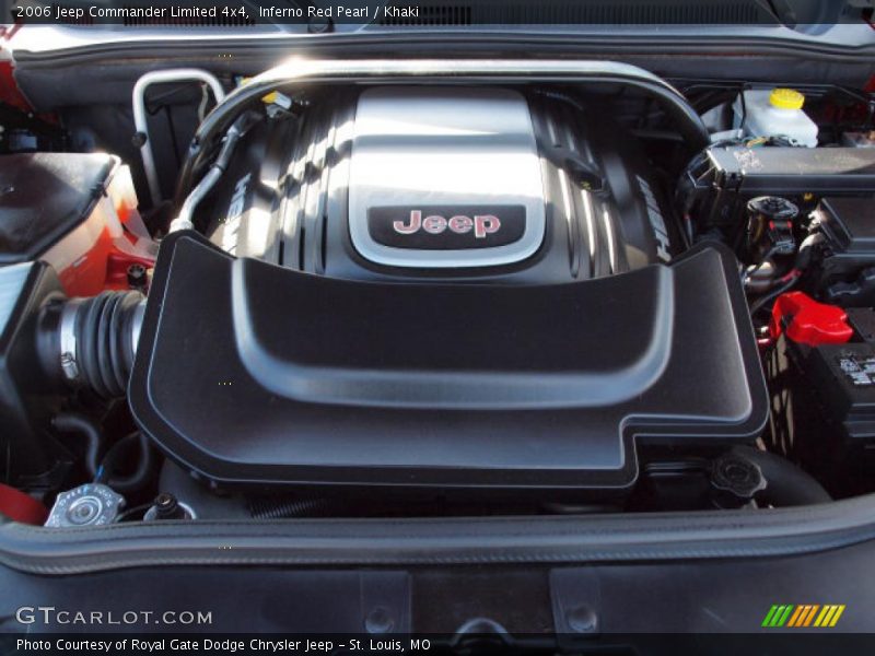 Inferno Red Pearl / Khaki 2006 Jeep Commander Limited 4x4