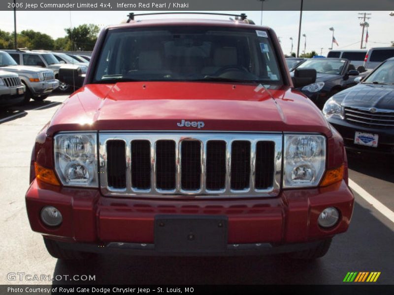 Inferno Red Pearl / Khaki 2006 Jeep Commander Limited 4x4
