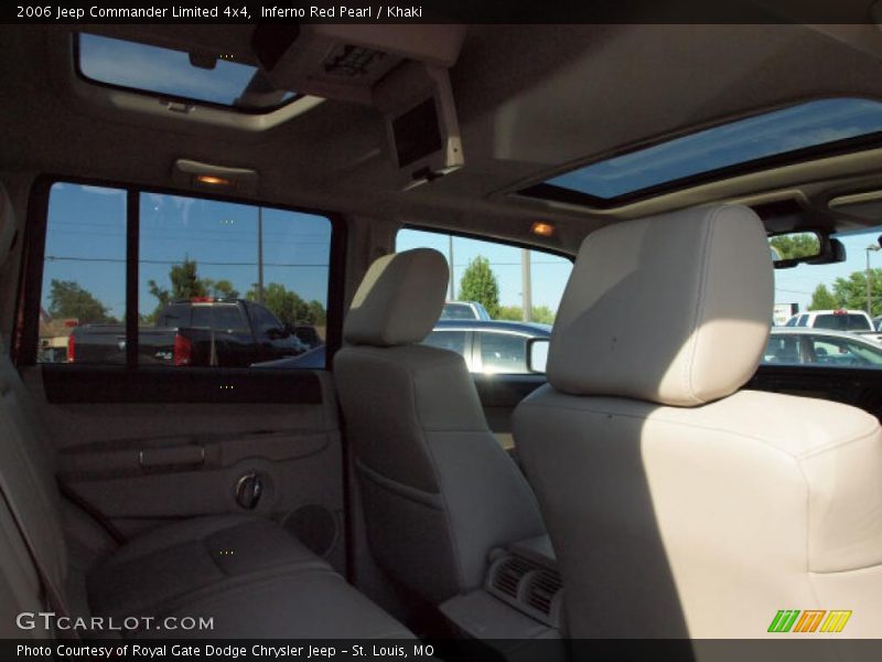 Inferno Red Pearl / Khaki 2006 Jeep Commander Limited 4x4