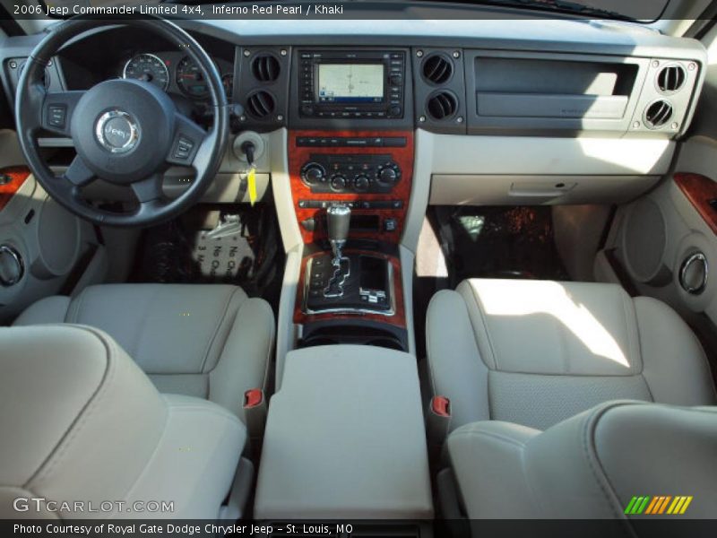 Inferno Red Pearl / Khaki 2006 Jeep Commander Limited 4x4