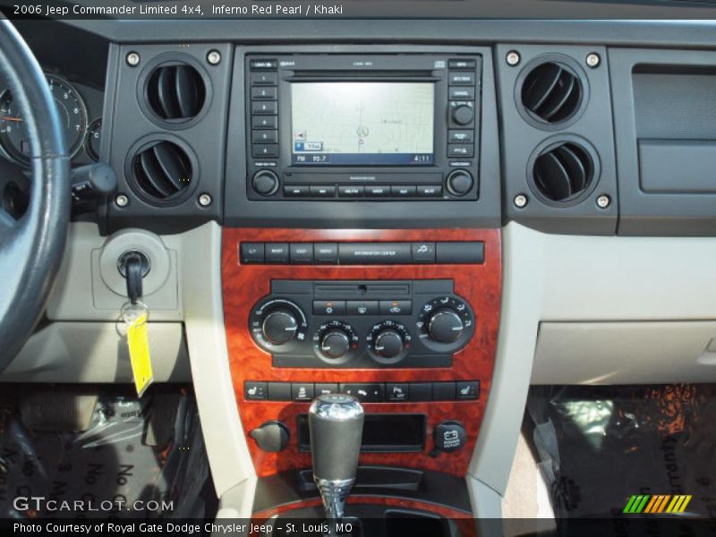Inferno Red Pearl / Khaki 2006 Jeep Commander Limited 4x4