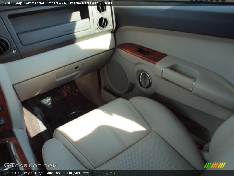 Inferno Red Pearl / Khaki 2006 Jeep Commander Limited 4x4