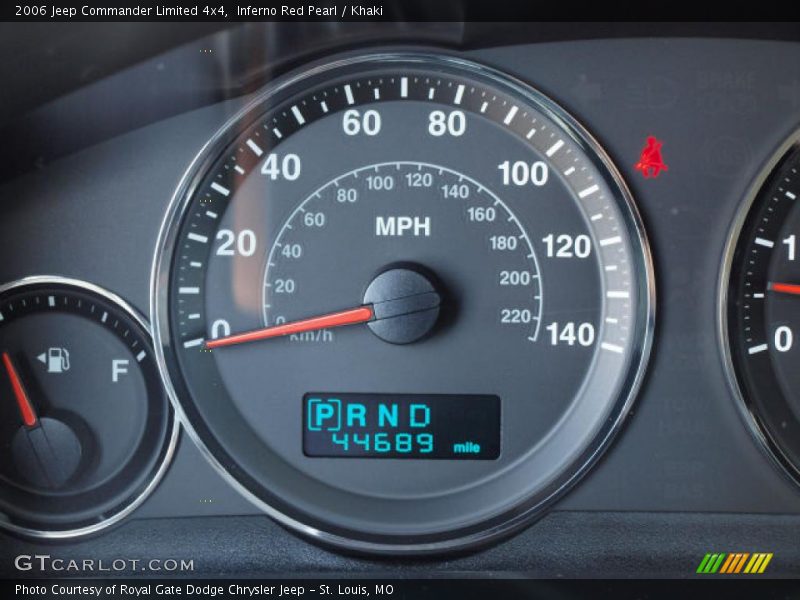 Inferno Red Pearl / Khaki 2006 Jeep Commander Limited 4x4